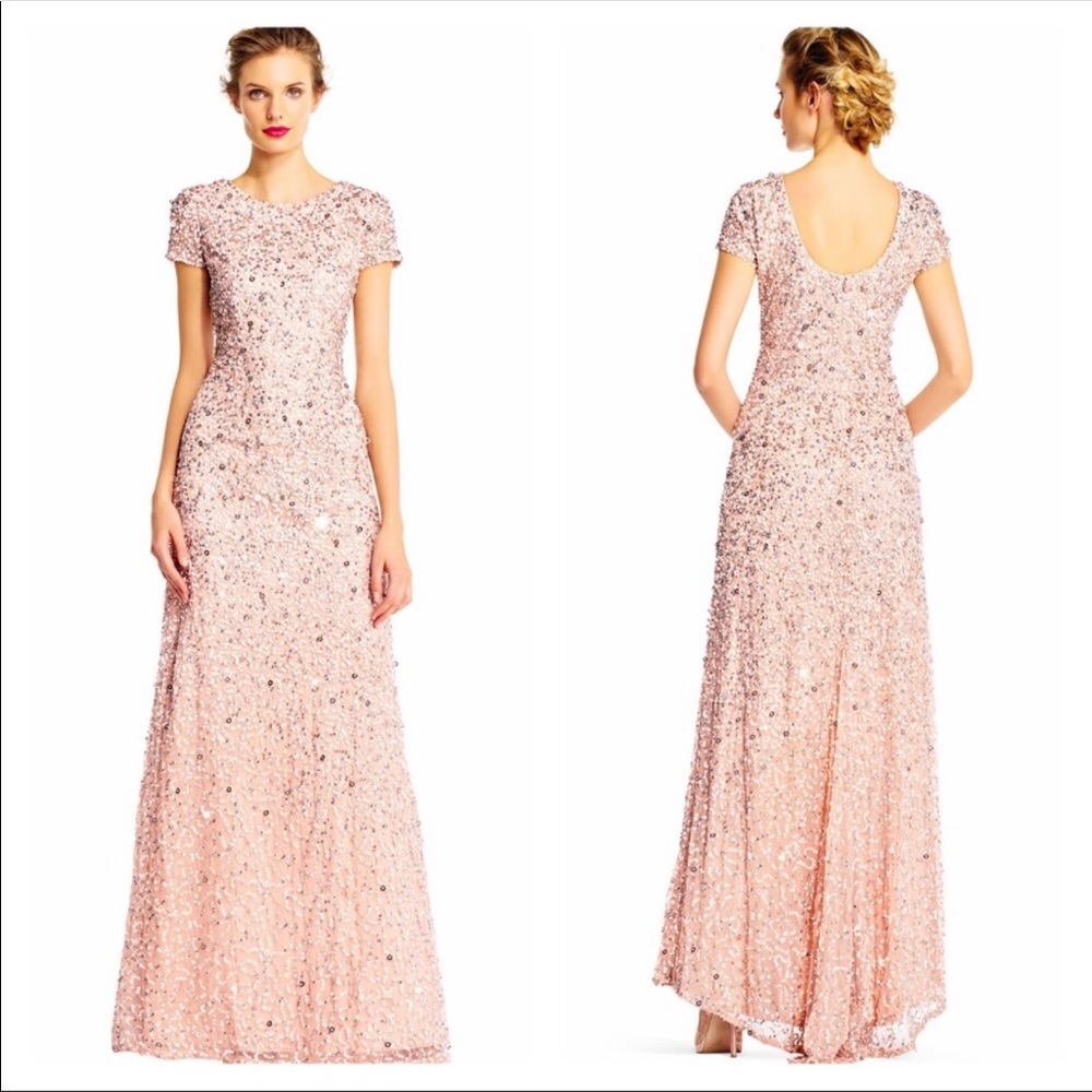 Adrianna Papell sequin gown